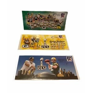 green Bay Packers Super Bowl XLV Championship Heavyweight Envelops 3 Piece Set